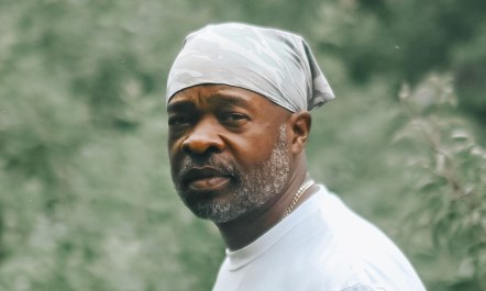 Jason Tartt photographed in an orchard on his sustainable farm in Vallscreek, West Virginia.