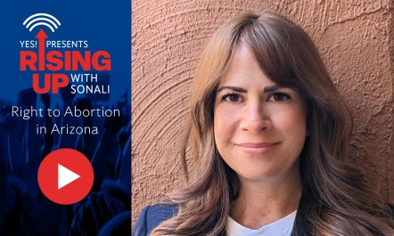 Amy Fitch-Heacock, executive board member and spokesperson for Arizonans for Reproductive Freedom spoke with YES! Senior Editor Sonali Kolhatkar on YES! Presents: Rising Up With Sonali about the impact of the abortion ban and prospects for overturning it.